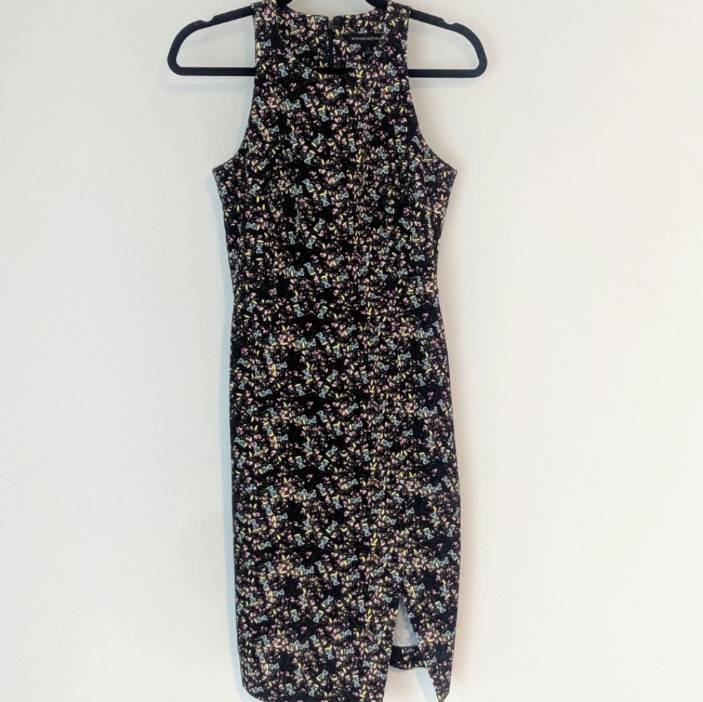 Figure hugging floral dress